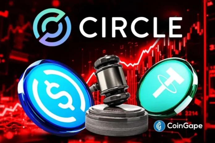 The Circle stock price has taken a sharp hit over the past week, as concerns grow over the stablecoin yield proposal in the CLARITY Act. While the amended crypto bill draft may restrict yield on stablecoins like USDC, it has sparked investor concerns. Amid rising competition in the stablecoin market, this move has raised questions
The post <a href="https://coingape.com/circle-stock-price-drops-amid-stablecoin-yield-ban-concerns-in-clarity-act/">Circle Stock Price Drops Amid Stablecoin Yield Ban Concerns in CLARITY Act</a> appeared first on <a href="https://coingape.com/">CoinGape</a>.