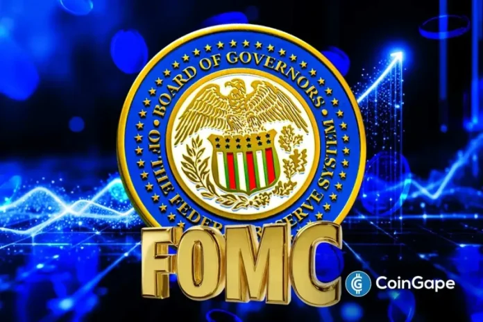 The U.S. Federal Reserve has decided to keep interest rates steady following today’s FOMC meeting, signaling the start of a rate pause cycle. This follows three consecutive rate cuts that the Fed made in 2025. Meanwhile, Bitcoin is trading just under $90,000 following the Fed’s decision. Fed Pauses Rate Cuts Following FOMC Meeting In a
The post <a href="https://coingape.com/federal-reserve-holds-rates-steady-after-fomc-meeting-as-expected/">Breaking: Federal Reserve Holds Rates Steady After FOMC Meeting as Expected</a> appeared first on <a href="https://coingape.com/">CoinGape</a>.