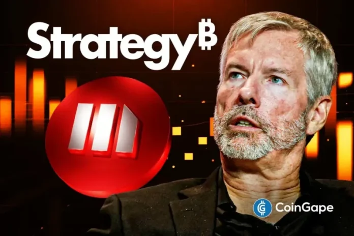 Strategy CEO, Phong Le, has said that the company’s Structural Convertible Notes (STRC) product has outperformed the iPhone after it achieved a $5 billion milestone in cumulative revenue. Despite his remarks, the MSTR stock price outlook remains bearish. The stock posted a 3.11% drop on Tuesday and closed trading at $123. However, it was up
The post <a href="https://coingape.com/markets/mstr-stock-price-outlook-as-strategy-ceo-calls-5b-strc-milestone-an-iphone-moment/">MSTR Stock Price Outlook as Strategy CEO Calls $5B STRC Milestone an “iPhone Moment”</a> appeared first on <a href="https://coingape.com/">CoinGape</a>.