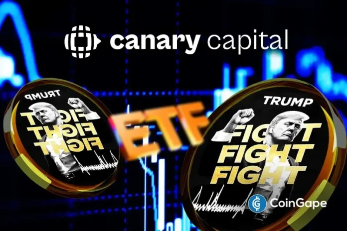TRUMP coin sees price gains amid new developments on its ETF product launch. Asset manager Canary Capital has added new details on the filing of the meme coin as it gears toward launch. Canary Capital Adds Details on TRUMP Coin ETF Filing According to an X post by Eric Balchunas, Canary updated its ETF filing
The post <a href="https://coingape.com/trump-coin-pumps-5-as-canary-capital-amends-etf-filing-with-new-details/">TRUMP Coin Pumps 5% as Canary Capital Amends ETF Filing With New Details</a> appeared first on <a href="https://coingape.com/">CoinGape</a>.