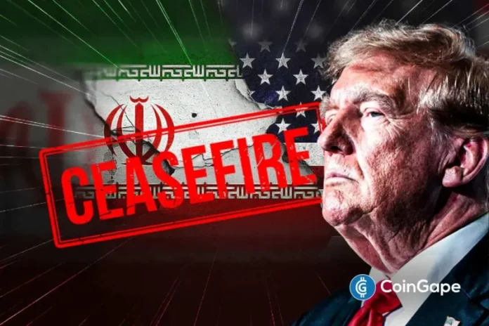 The White House has stated that ‘Operation Epic Fury’ continues as U.S. President Donald Trump has yet to sign off on the 45-day U.S.-Iran ceasefire, which is just one of ‘many ideas.’ Bitcoin slightly retraced amid this development, with Iran already rejecting a temporary ceasefire and instead calling for a conclusive end to the war.
The post <a href="https://coingape.com/u-s-iran-war-continues-as-trump-has-yet-to-approve-45-day-ceasefire-iran-rejects-proposal/">U.S.-Iran War ‘Continues’ as Trump Has Yet to Approve 45‑Day Ceasefire, Iran Rejects Proposal</a> appeared first on <a href="https://coingape.com/">CoinGape</a>.