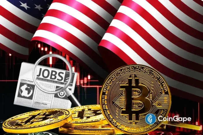 As the Bureau of Labor Statistics is set to release the US jobs report today, the crypto market is bracing for increased volatility. With the US labor market showing signs of slowing, all eyes are on the nonfarm payrolls. U.S. Jobs Report Today: What to Expect? According to the US economic calendar, the Bureau of
The post <a href="https://coingape.com/u-s-jobs-report-today-bitcoin-and-crypto-prices-brace-for-volatility-amid-labor-market-slowdown/">U.S. Jobs Report Today: Bitcoin and Crypto Prices Brace for Volatility Amid Labor Market Slowdown</a> appeared first on <a href="https://coingape.com/">CoinGape</a>.