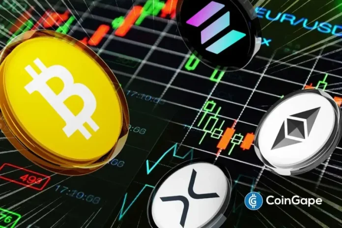 Crypto market participants are bracing for crypto options expiry, US PCE inflation, Q4 GDP data, and escalating US-Iran war tensions. However, signs of a potential recovery have emerged amid massive short liquidations and on-chain flashing exhaustion of sellers. Will Bitcoin, ETH, XRP, and Solana rebound to their max pain price today? Bitcoin, ETH, XRP, and
The post <a href="https://coingape.com/will-bitcoin-eth-xrp-solana-rebound-to-max-pain-price-amid-short-liquidations-today/">Will Bitcoin, ETH, XRP, Solana Rebound to Max Pain Price amid Short Liquidations Today?</a> appeared first on <a href="https://coingape.com/">CoinGape</a>.