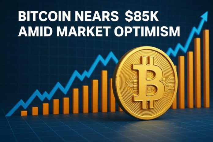 Bitcoin Nears $85K Amid Market Optimism
On April 14, 2025, Bitcoin (BTC) climbed close to the $85,000 mark, signaling a strong recovery after a period of volatility. This recent Bitcoin price surge is attributed to easing global tariff tensions and broader market stability. The rally marks a shift in sentiment, with both retail and institutional investors showing renewed confidence in the cryptocurrency market.
Key Drivers Behind Bitcoin’s Surge
Multiple economic and technical factors contributed to Bitcoin’s upward momentum:
<strong>Tariff Easing:</strong> The U.S. and EU signaled a pause in ongoing trade disputes, reducing uncertainty in global financial markets. As traditional investors seek alternative stores of value, Bitcoin stands out as a leading choice.
<strong>Stock Market Gains:</strong> Major global stock indices recorded solid growth over the past week, reflecting positive investor sentiment. Cryptocurrency trends often mirror or follow traditional markets, and BTC benefited from the spillover effect.
<strong>Technical Signals:</strong> Analysts noted bullish chart patterns, including a golden cross and RSI support. These indicators pushed traders to open long positions, helping fuel the rally.
Growing Investor Confidence
The return of capital to riskier assets like cryptocurrencies suggests that investors are increasingly comfortable with current market conditions. Bitcoin’s resilience during previous downturns and its growing mainstream adoption as a digital store of value are key reasons for this trust.
Several large institutions reportedly increased their BTC holdings during the dip, reaffirming long-term confidence in the asset despite short-term volatility.
What Lies Ahead for BTC?
While market optimism is high, experts advise caution. Macroeconomic variables, including inflation, interest rate decisions, and geopolitical tensions, will continue to influence price action. Investors should track these developments closely and remain diversified in their strategies.
<strong>Conclusion:</strong> Bitcoin’s approach toward $85K reflects more than just a bounce — it highlights a maturing market, increasing adoption, and greater investor awareness.
<a href="https://www.coindesk.com/markets/2025/04/14/bitcoin-hovers-at-usd85k-as-fed-s-waller-suggests-bad-news-rate-cuts-if-tariffs-resume">Source: CoinDesk</a>
The post <a href="https://www.financebrokerage.com/bitcoin-nears-85k-amid-market-optimism/">Bitcoin Nears $85K Amid Market Optimism</a> appeared first on <a href="https://www.financebrokerage.com/">FinanceBrokerage</a>.