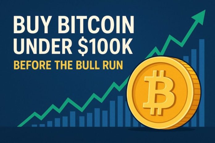 Buy Bitcoin Under $100K Before The Next Bull Run
The opportunity to <strong>buy Bitcoin under $100K</strong> may not last much longer. On April 21, 2025, Bitcoin (BTC) traded just below the $100,000 mark, a price level many analysts believe could be the last stop before a massive new rally begins. With institutional adoption rising and macroeconomic pressures easing, the case for long-term BTC growth is strengthening.
Why Now Might Be the Time to Buy Bitcoin Under $100K
Market experts point to several factors fueling the bullish sentiment. Firstly, Bitcoin’s halving event earlier this year significantly reduced block rewards, cutting daily supply by half. Historically, halving events have preceded major bull runs. Secondly, growing interest from ETFs and institutional players is creating steady buying pressure. Lastly, declining inflation and improved global liquidity conditions are encouraging investment in risk assets like Bitcoin.
According to Bitwise CIO Matt Hougan, “It’s not too late to buy Bitcoin under $100K. This could be one of the last best opportunities before we see a surge well beyond six figures.”
Long-Term Outlook for BTC Investors
Looking ahead, many analysts predict that Bitcoin could exceed $150,000 by the end of the year. While this isn’t guaranteed, trends in institutional adoption, limited supply, and rising use cases for Bitcoin suggest that prices may continue climbing.
Although short-term volatility persists, long-term investors remain focused on fundamentals. If history repeats itself, buying Bitcoin at sub-$100K levels may prove to be a decision rewarded in the coming cycle.
Final Thoughts
If you’ve been on the sidelines, now could be your moment to enter the market. The chance to <strong>buy Bitcoin under $100K</strong> might not last much longer. As always, do your research and consider your financial goals before investing.
<a href="https://finance.yahoo.com/news/buy-bitcoin-while-under-100-094500446.html">Source: Yahoo Finance</a>
Related: <a href="https://www.financebrokerage.com/category/bitcoin-news">Bitcoin News</a> | <a href="https://www.financebrokerage.com/category/crypto-analysis">Crypto Analysis</a>
The post <a href="https://www.financebrokerage.com/buy-bitcoin-under-100k-before-the-next-bull-run/">Buy Bitcoin Under $100K Before The Next Bull Run</a> appeared first on <a href="https://www.financebrokerage.com/">FinanceBrokerage</a>.